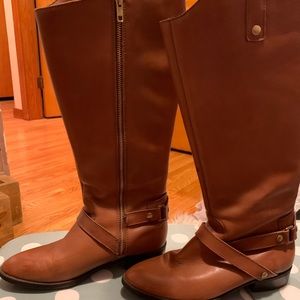 Knee high leather boots